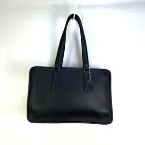 Coach | Bags | Vintage Coach Marketing Tote 9665 Black Leather Bag